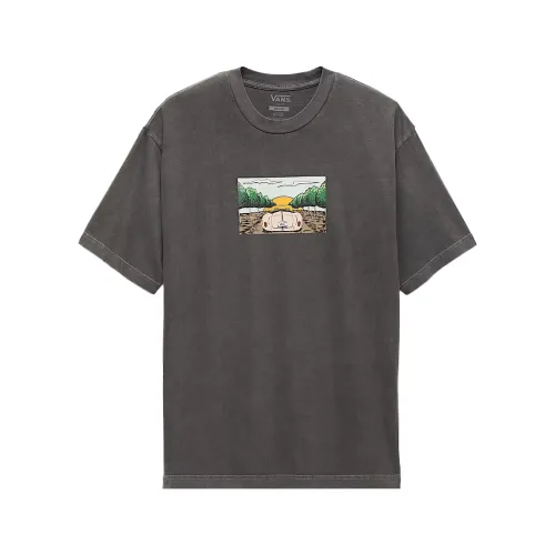 Vans T Shirts Unisex Black Crew Neck