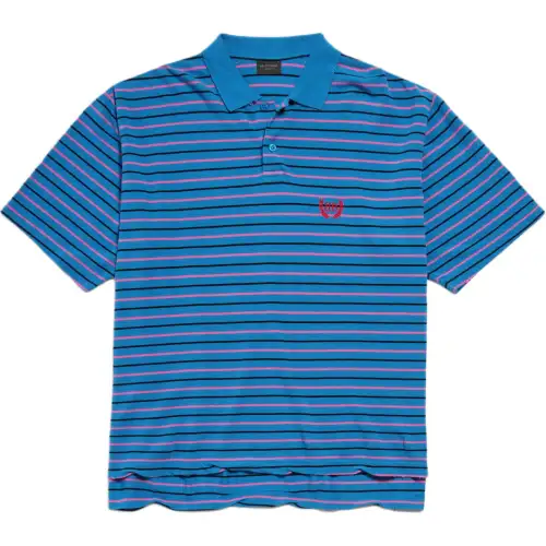 Balenciaga Laurel Classic Pique Striped Polo Shirt