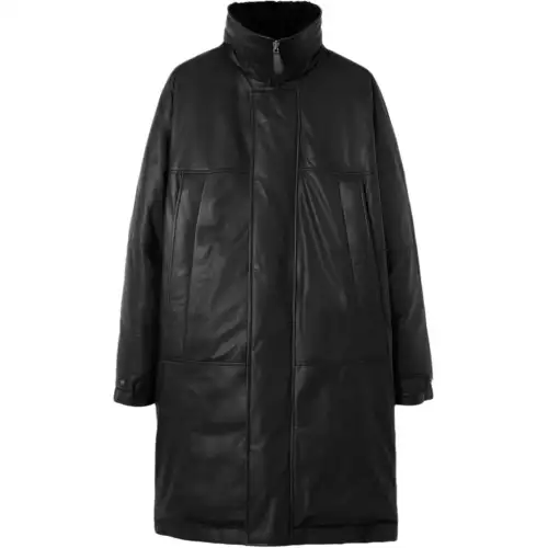 Burberry Leather Down Filled Oversized Parka