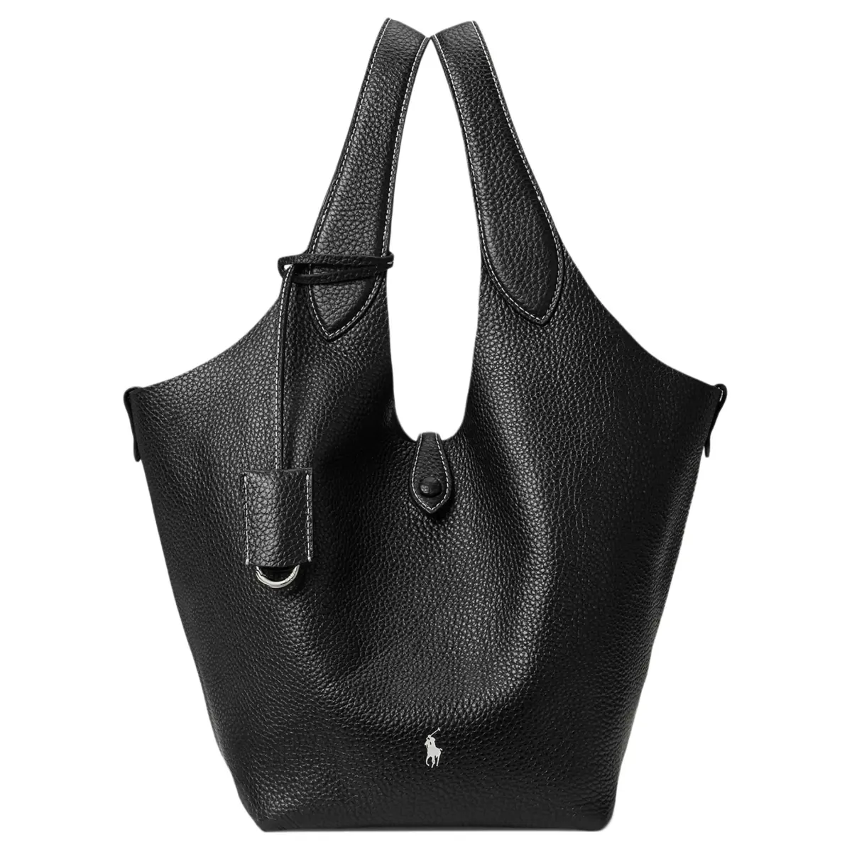 Polo Ralph Lauren pebble-texture top-handle bag