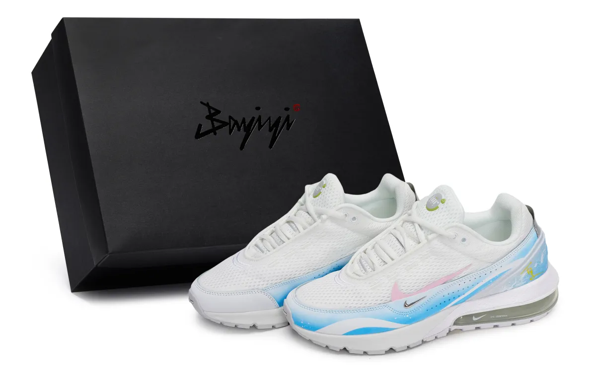 Nike Air Max Pulse Abrasion Resistant Low top Casual Shoes Women's White Blue Pink