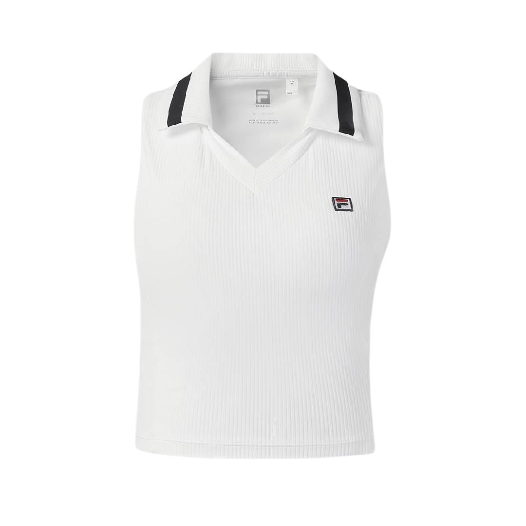 FILA Tennis Tops Women’s Jade White WT Lapel Moderate