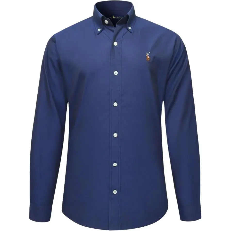 Polo Ralph Lauren Shirt Classic Version Men's Marine Blue