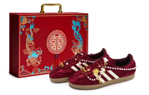 Caroline Hu x Adidas Originals SAMBA OG 811 Manufacturing, Harmony In Marriage, Gift Box Abrasion Resistant