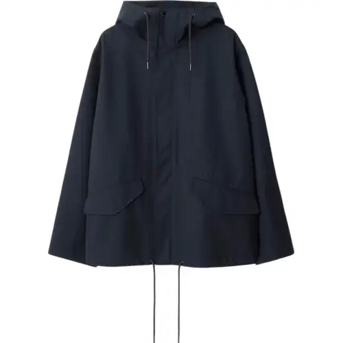 Burberry Long Sleeved Hooded Drawstring Jacket