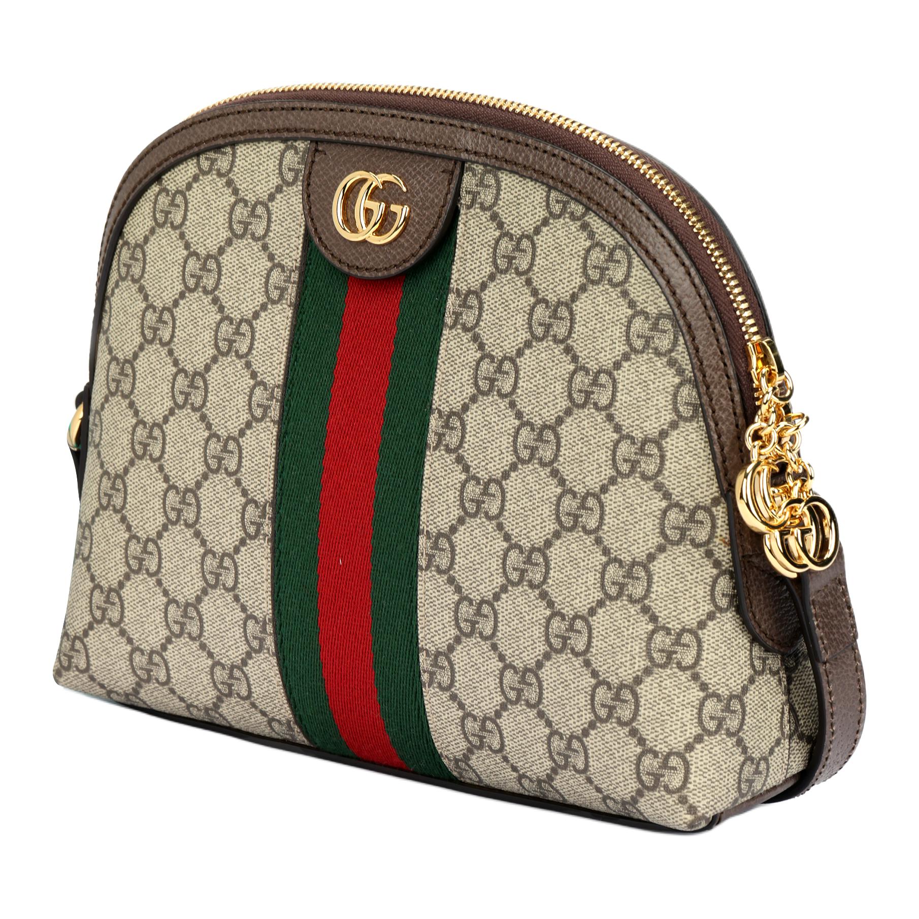 Женская сумка Gucci Ophidia (утомительно-коричневая) — фото 2