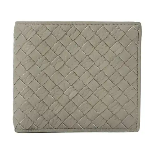 Bottega Veneta Bottega Veneta Luggage Collection Deerskin Wallet Mini Unisex Gray