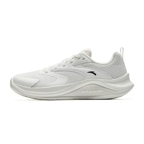 Anta Cushioning Abrasion Resistant Low top Casual Running Shoes Women's Papyrus White