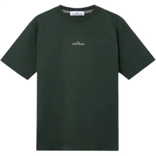 STONE ISLAND Logo print T shirt