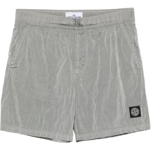 STONE ISLAND Casual Shorts Men's Gray