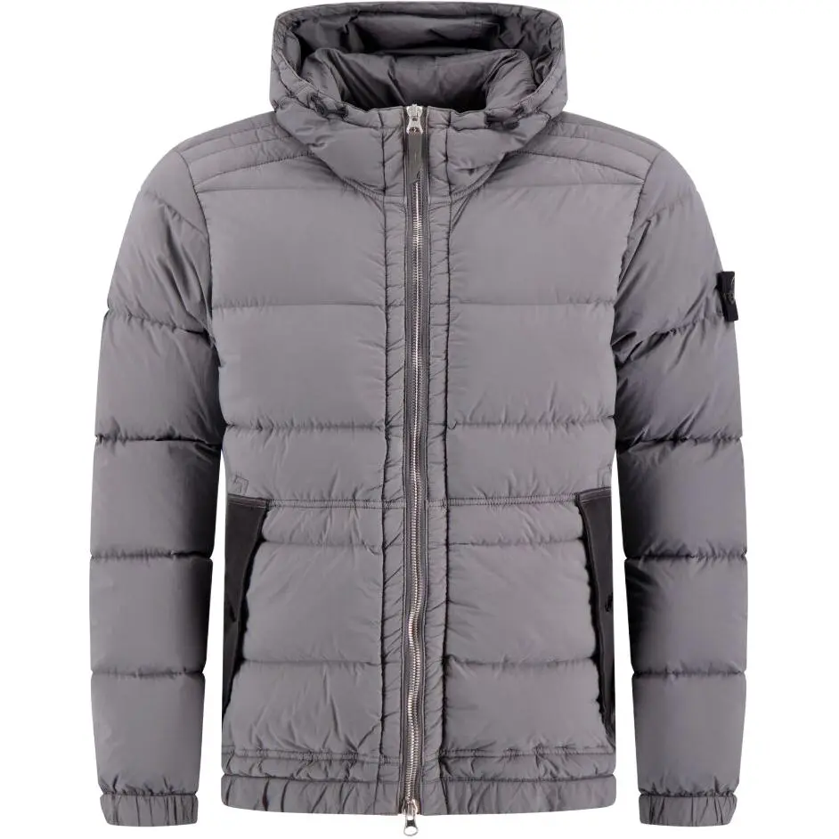 STONE ISLAND Down Jacket Unisex Concrete Gray
