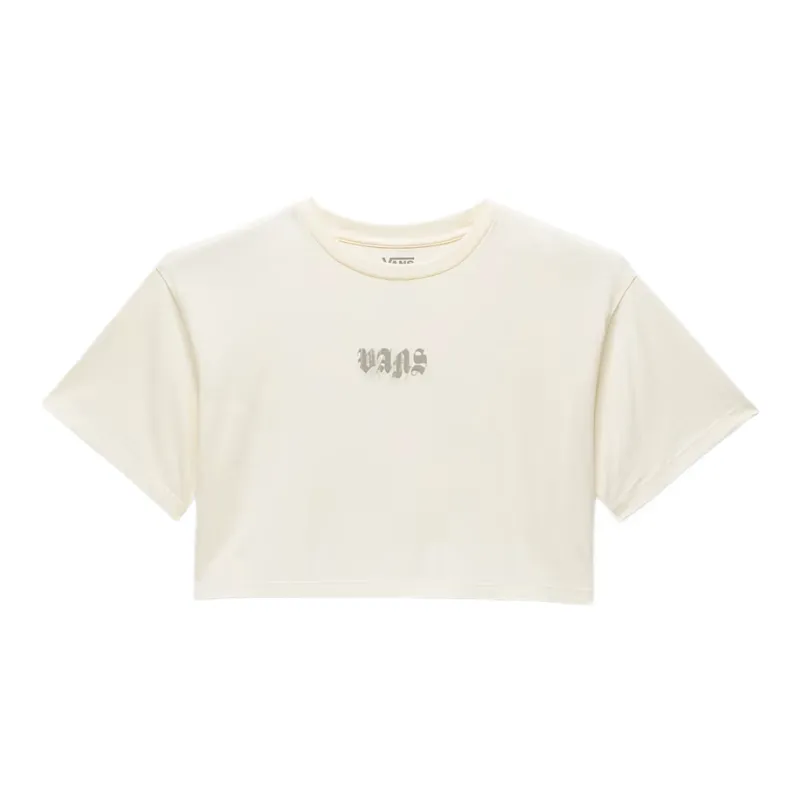 Vans T Shirts Women's Beige Crew Neck