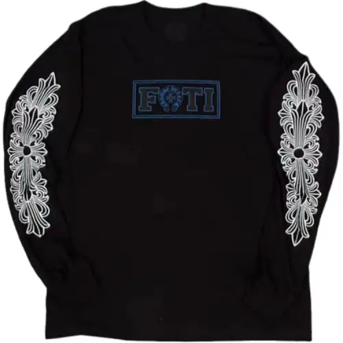 Chrome Hearts Sweatshirts Unisex Black Crew Neck Moderate Regular