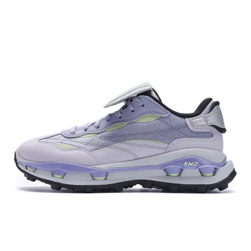 FILA KM2 Abrasion Resistant Breathable Low top Casual Shoes Women's Purple