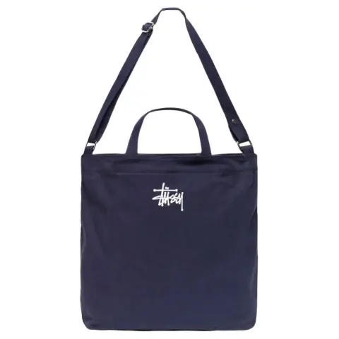 Stussy Cotton Crossbody One Shoulder Handbag Unisex Marine Blue