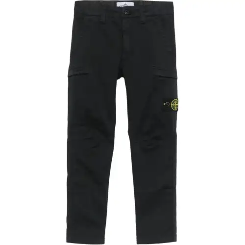 STONE ISLAND Junior Logo Patch Pants