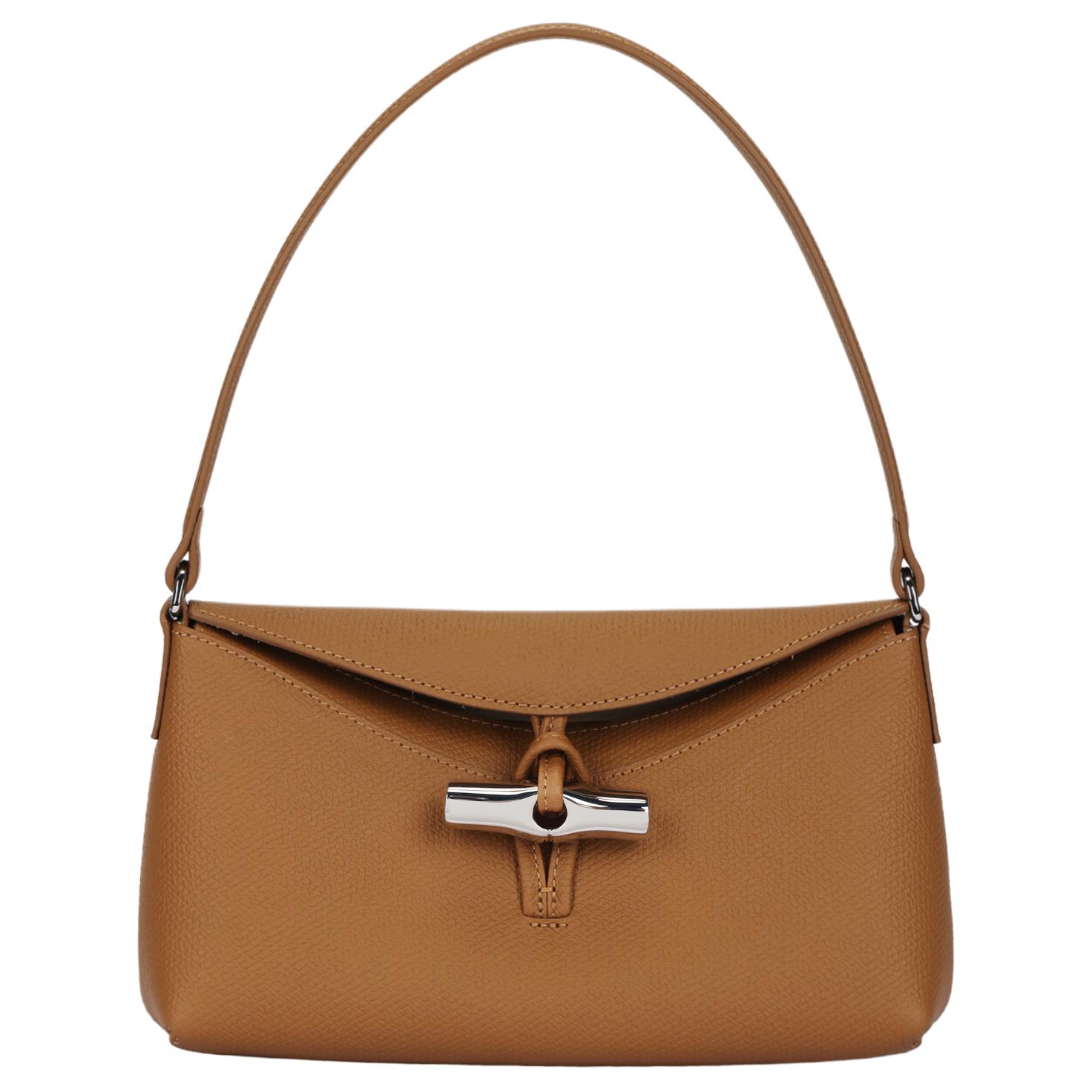Женская сумка LONGCHAMP Le Roseau 24 (коричневая)