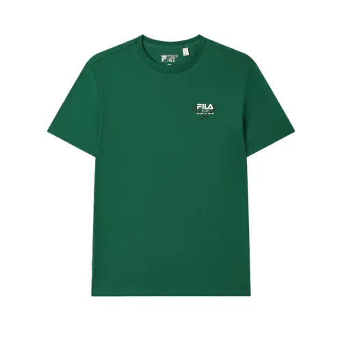 FILA ORIGINALE T Shirts Men's Green Crew Neck