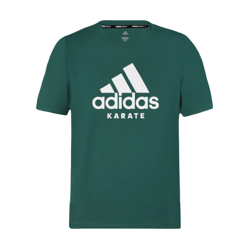 Футболка adidas Three Stripes (темно-зеленая)
