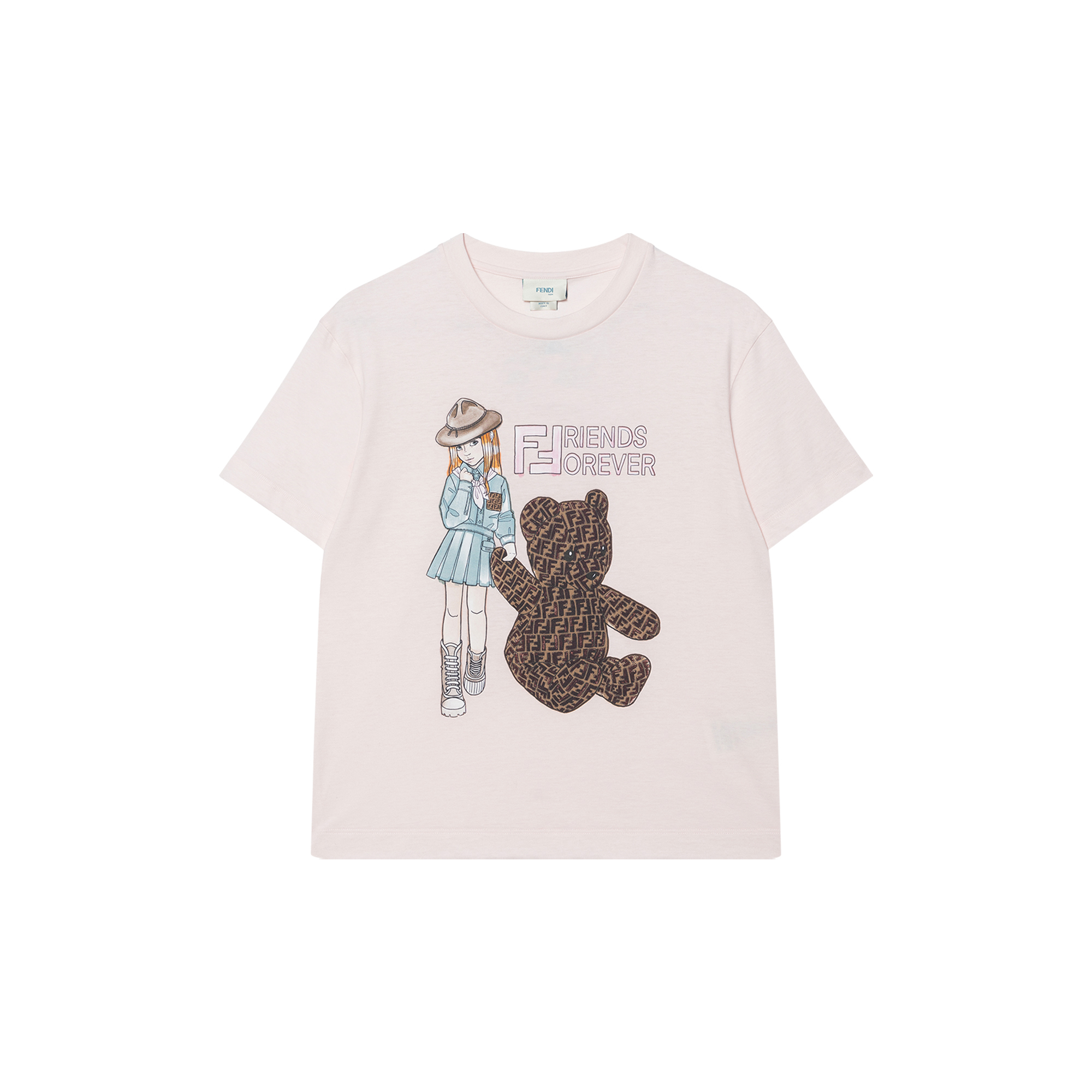 Мужская футболка Fendi T (разноцветная)