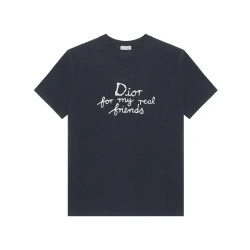 DIOR SS25 T Shirt Men's Marine Blue