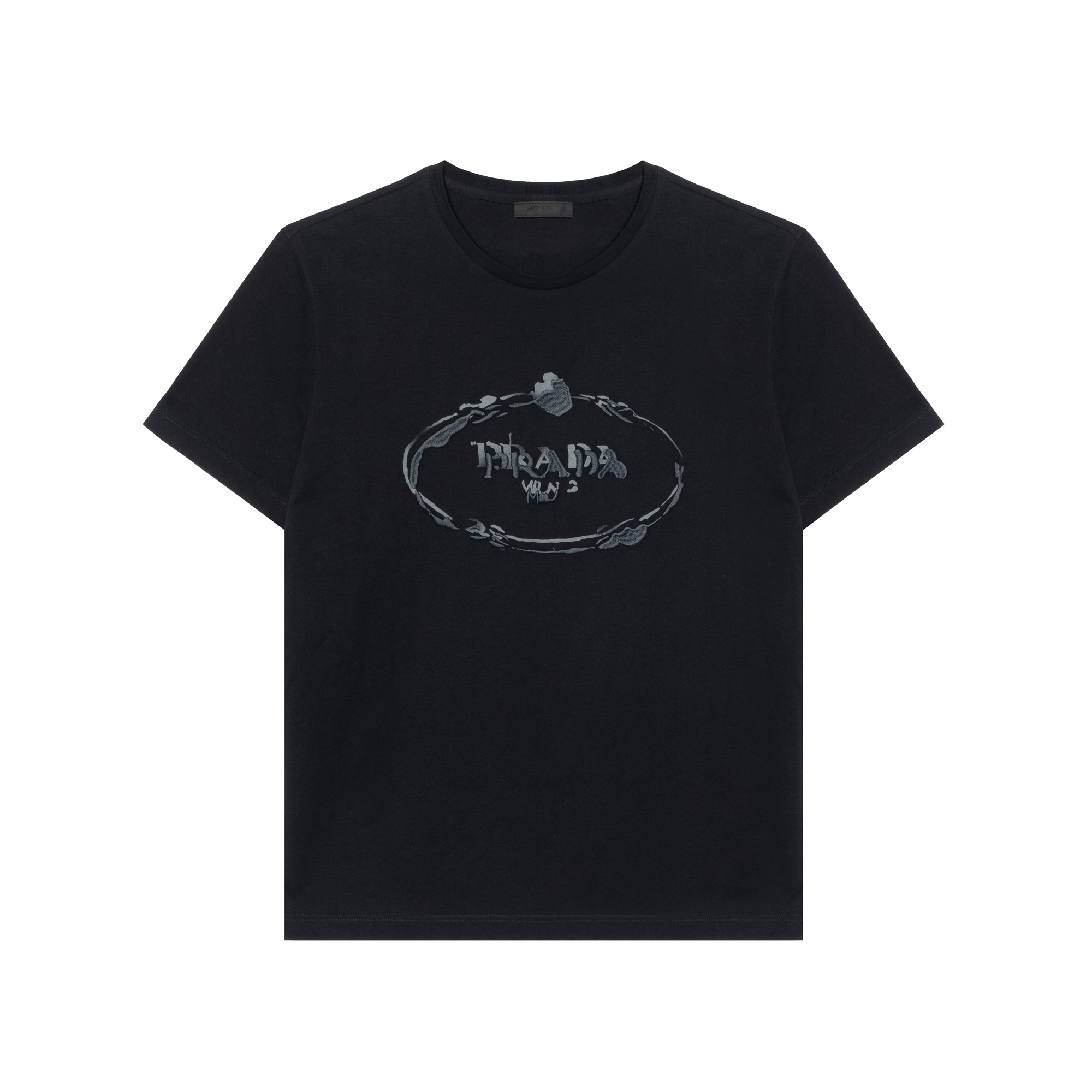 Мужская футболка Prada UJN555 (черная)