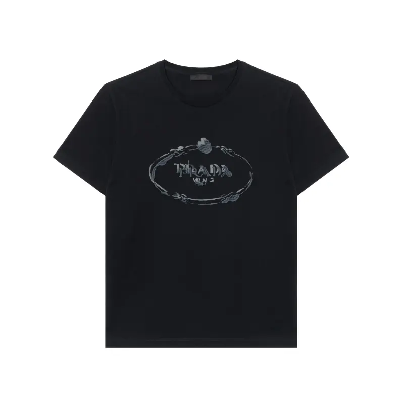 PRADA T Shirts Men's Black Crew Neck