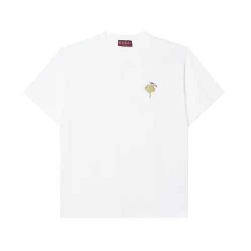 GUCCI T Shirts Men's White Crew Neck Moderate