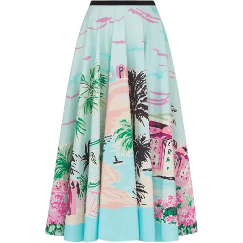 DIOR Casual Long Skirts Women's Multicolor Moderate Mid Length Other