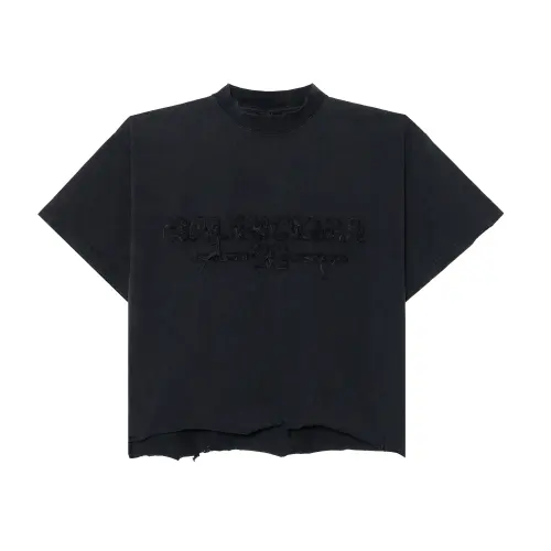Balenciaga SS25 T Shirt Regular Fit Unisex Black