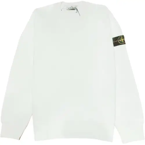 STONE ISLAND Sweatshirts Men's White Crew Neck Moderate