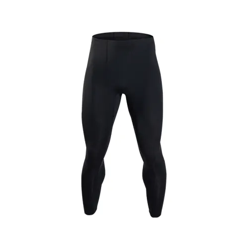 RIGORER Solid Color Logo Print Running Brushed Fleece Thermal Compression Fitness Leggings Sports Pants Men's