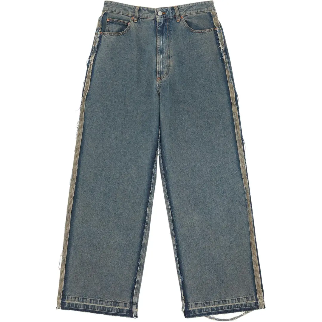 MM6 Maison Margiela Distressed Straight Leg Jeans