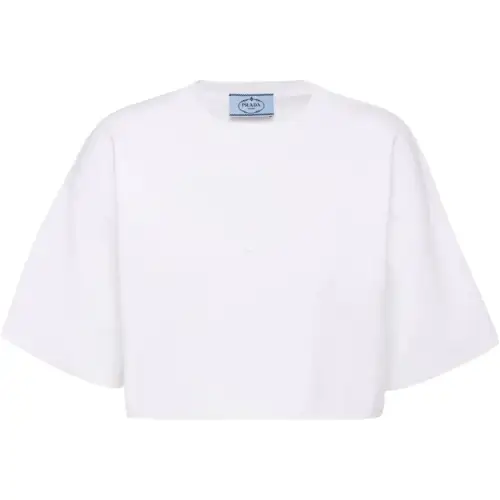 【Previous Season】logo-debossed cropped top