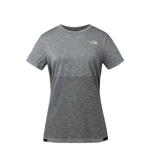 THE NORTH FACE T Shirts Women's Gray Crew Neck