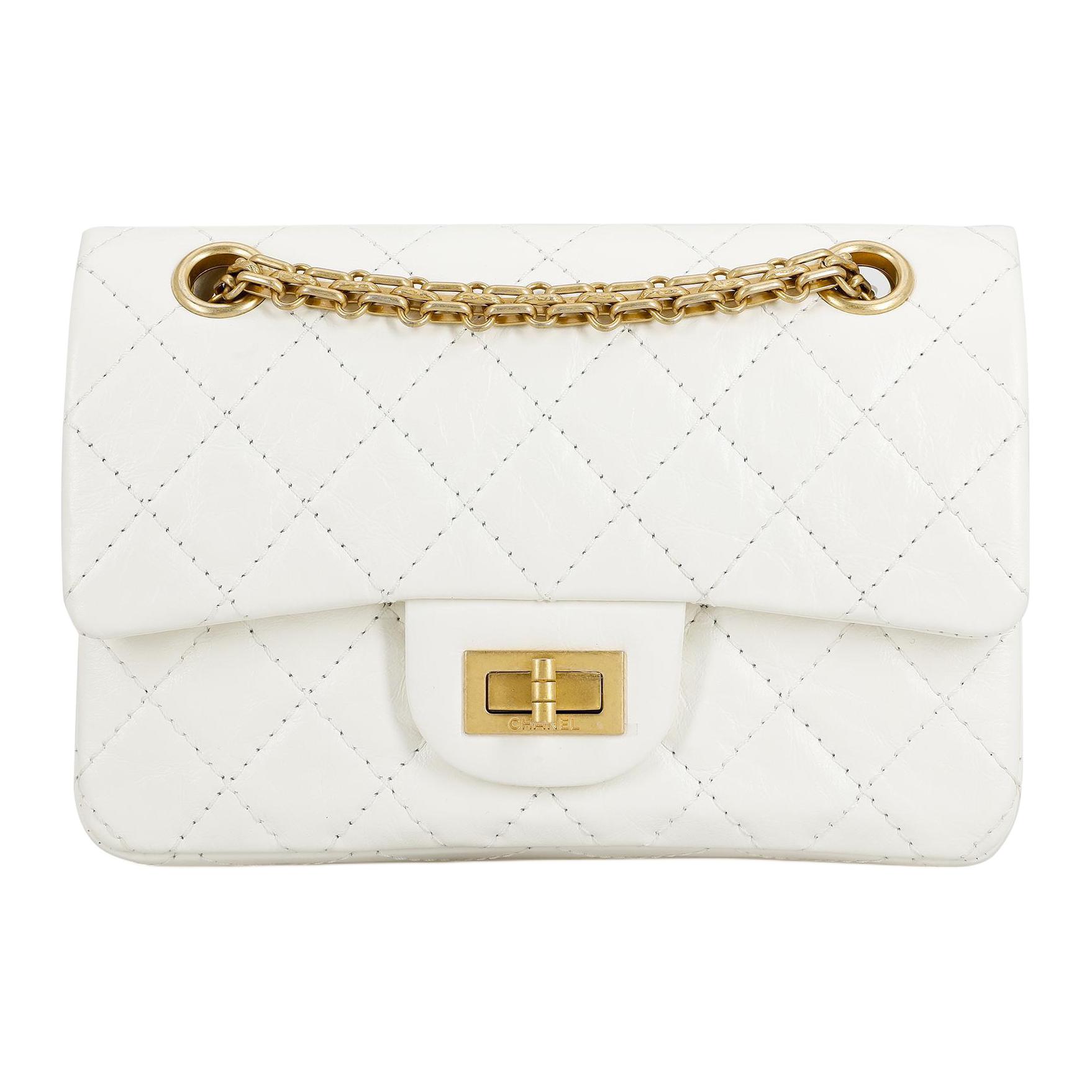 Женская сумка Chanel CHANEL 2.55 (белая)