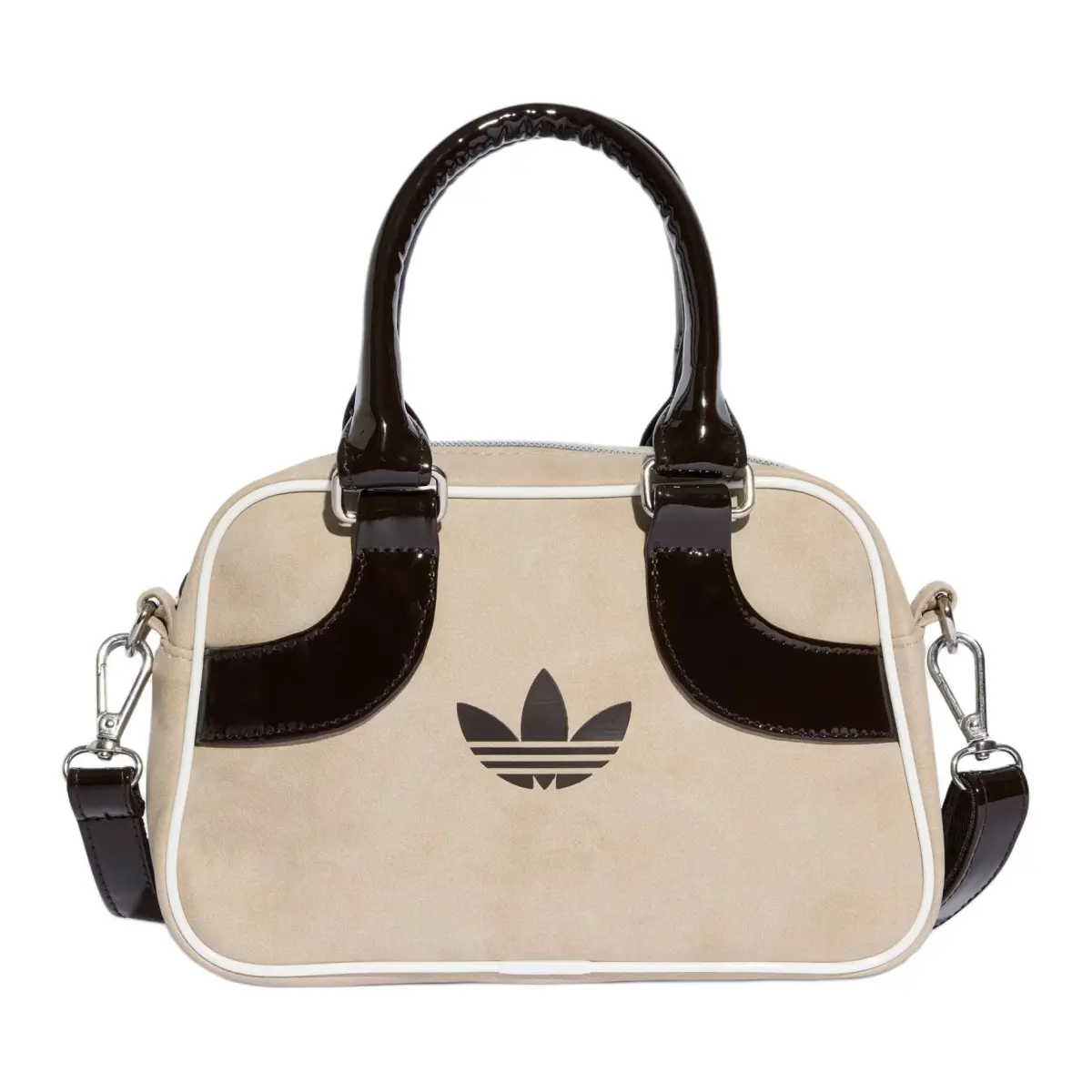 Adidas Originals Polyurethane Bowling Bag, Handbag Mini Women's Brown