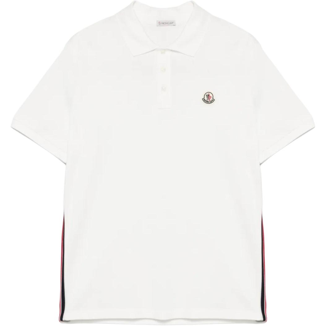 Мужская футболка-поло Moncler Logo (белая)
