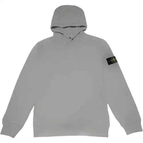 STONE ISLAND Sweatshirts Men's Gray Hooded Moderate Regular