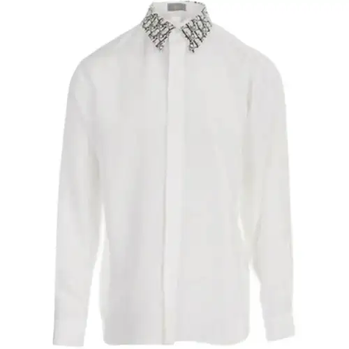 DIOR Quarterly New Products Shirts Men's White Pointed Collar Moderate Other