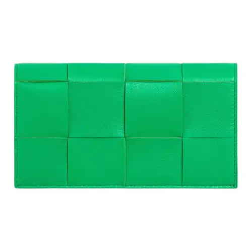 Bottega Veneta Lambskin With Cow Leather Eyeglass Pouch Women's Green