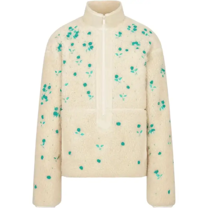 DIOR Jackets Men's Beige Stand Collar Moderate Other