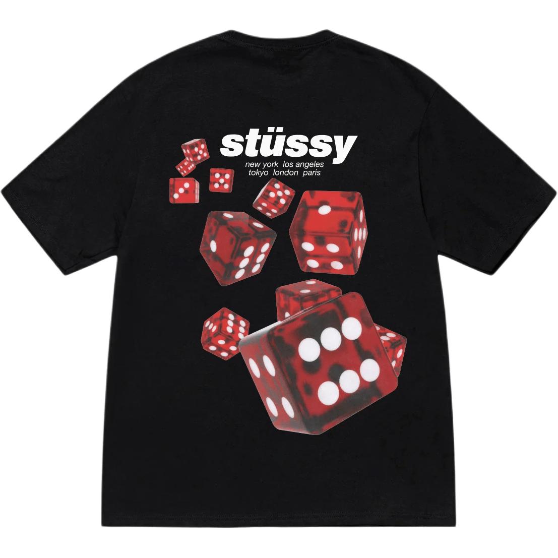 Футболка Stussy SS25 ROLLERS TEE (черная)