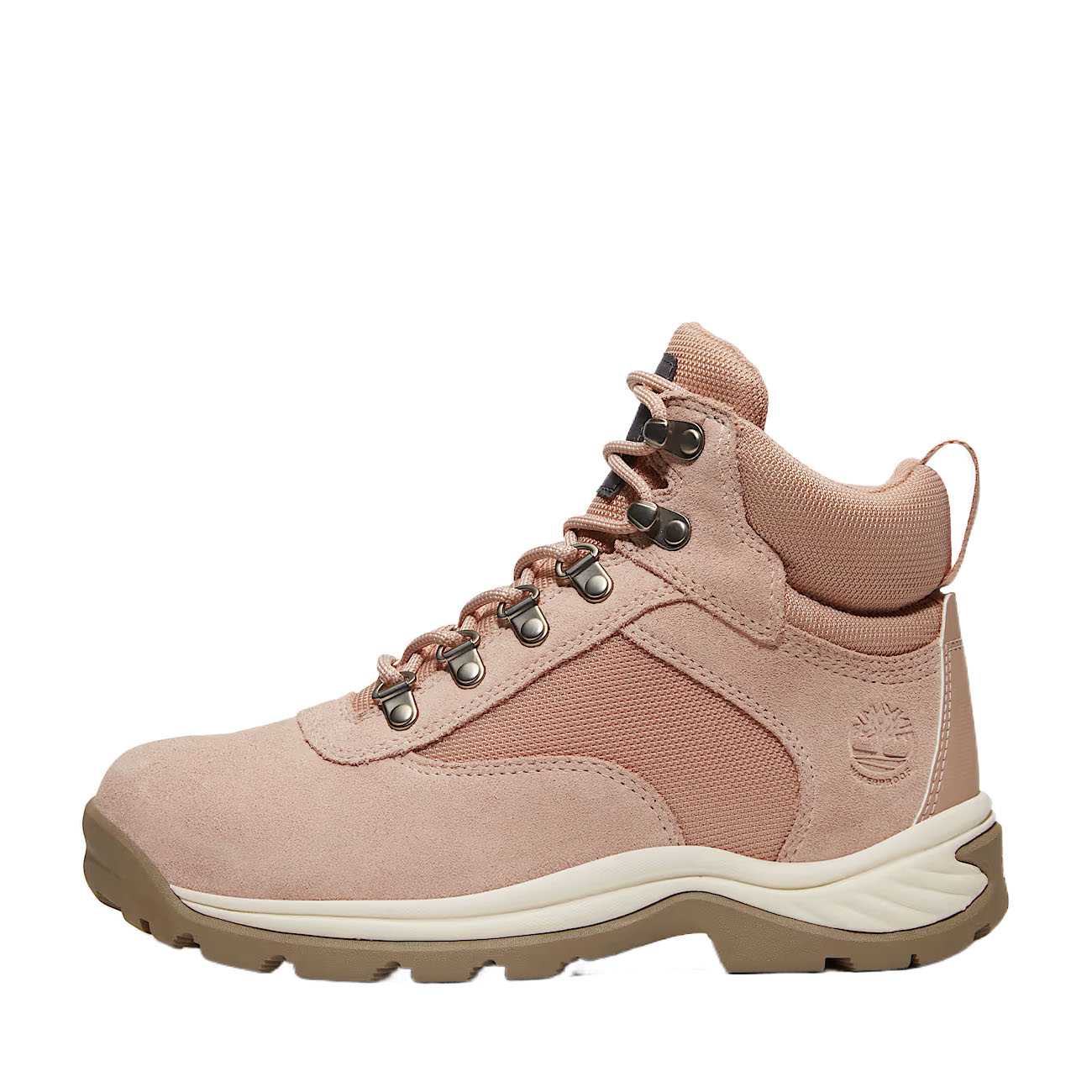 Timberland White Ledge Leather Waterproof Crew Outdoor Boots Women's Pink