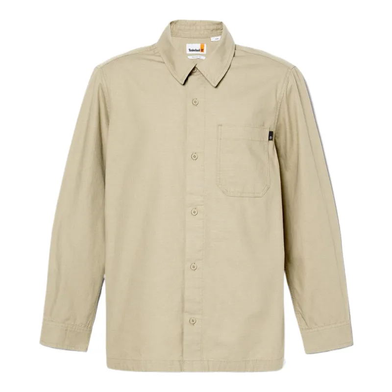 Timberland Shirts Men's Light Brown Lapel Moderate Shirt