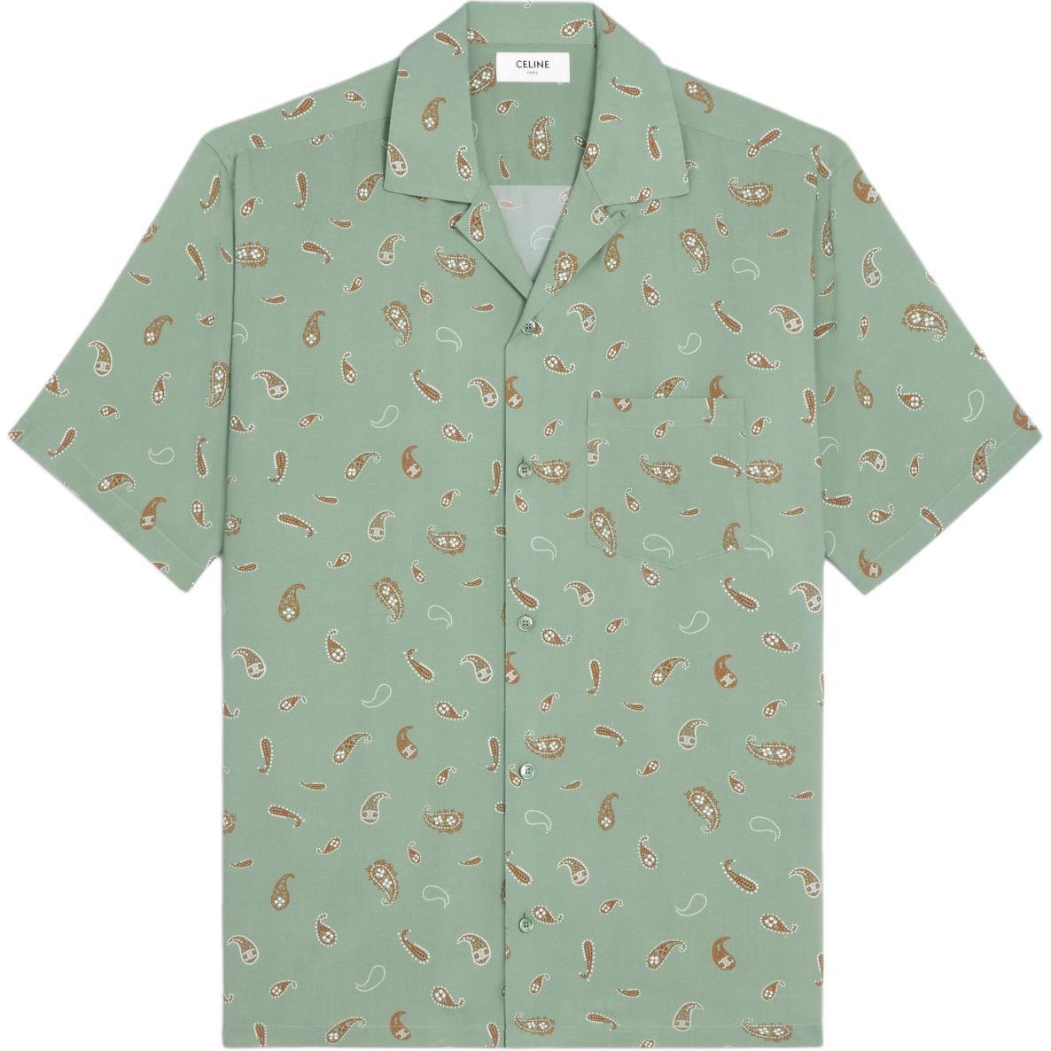 CELINE All Over Patterned Bowling Shirt