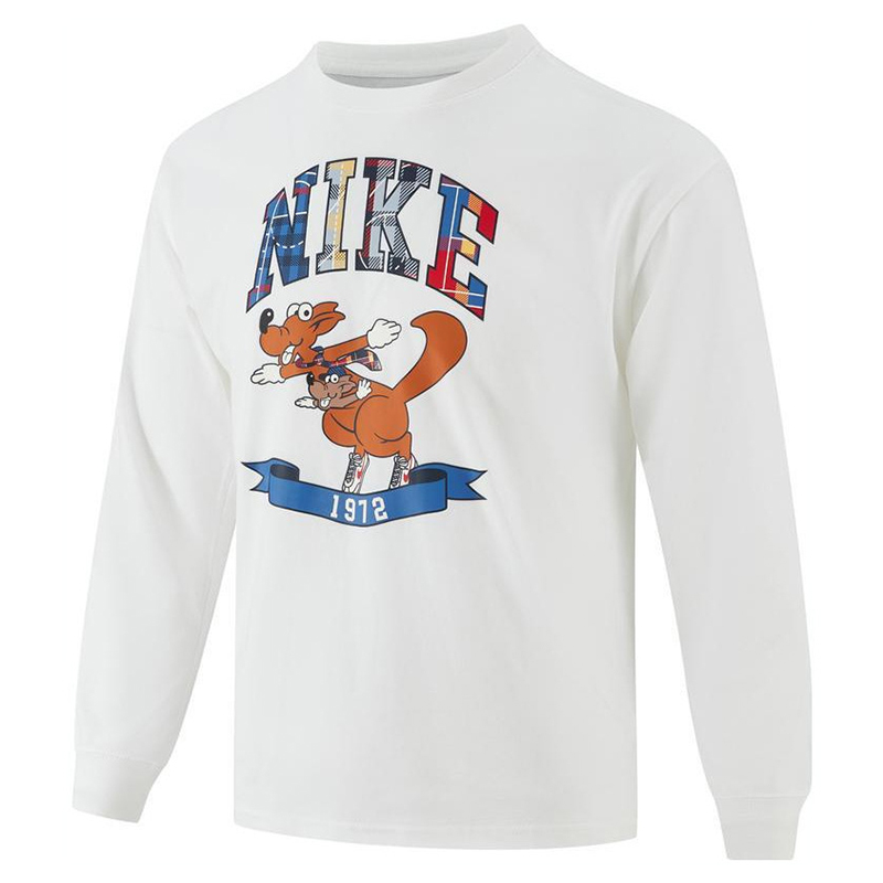 Лонгслив Nike Cartoon Logo (белый)
