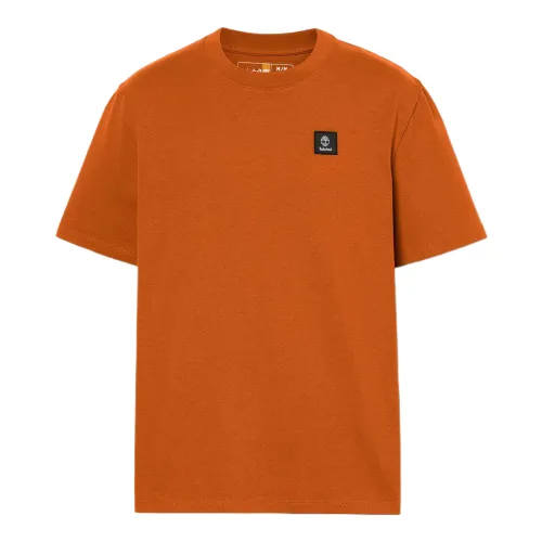 Timberland T Shirts Men's Orange Crew Neck