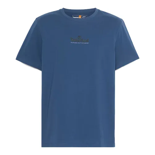 Timberland T Shirts Men's Blue Crew Neck Thin