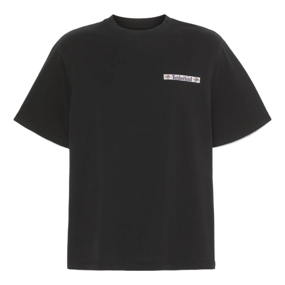 Timberland T-Shirts Men's Black Crew Neck Moderate